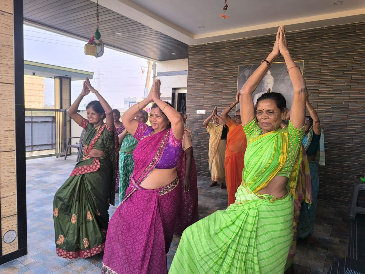 Morning yoga
